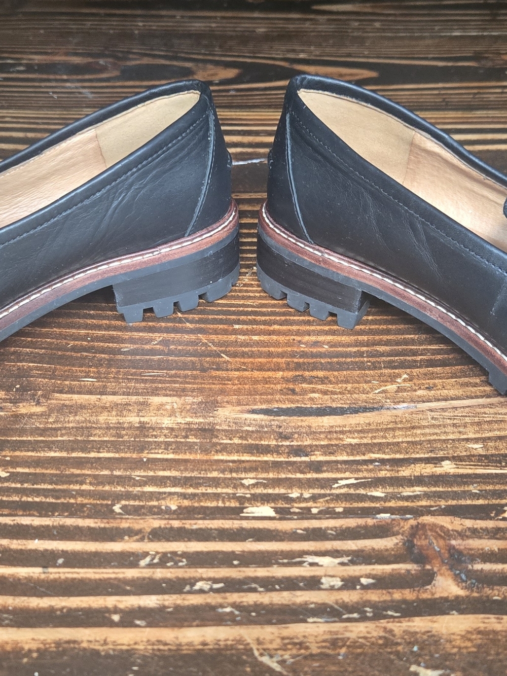 Madewell shoes size 9 classic leather loafers slip on . - Picture 4 of 8